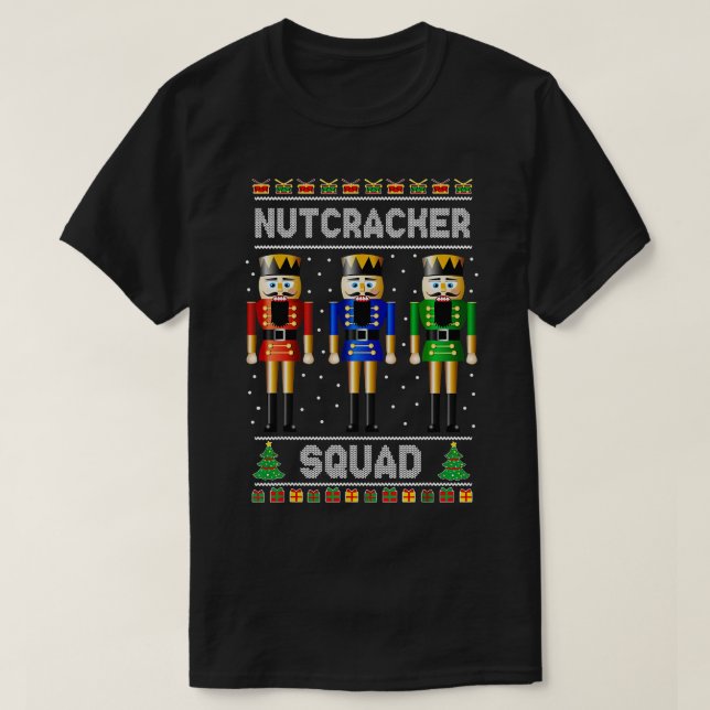 Nutcracker Squad Ballet Dance Matching Family Chri T Shirt (Design framsida)