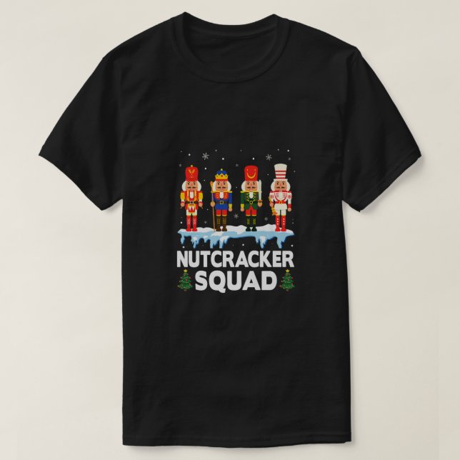 Nutcracker Squad Ballet Dance Matching Family Chri T Shirt (Design framsida)