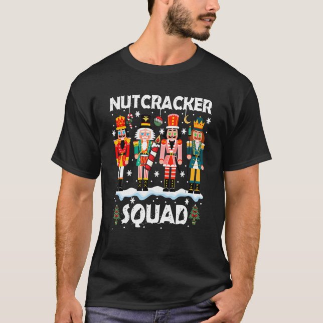 Nutcracker Squad Ballet Dance Matching Family Chri T Shirt (Framsida)
