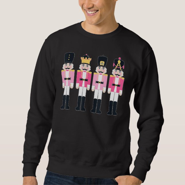 Nutcracker Squad Ballet Dance Matching Family Jula Lång Ärmad Tröja (Framsida)