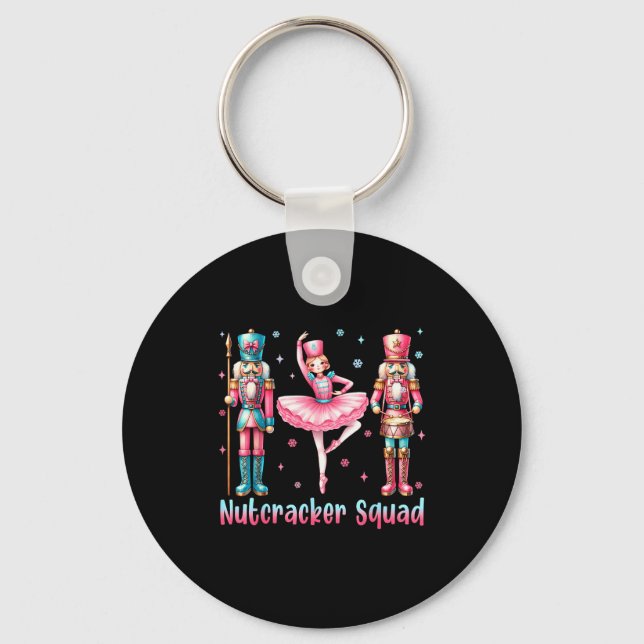 Nutcracker Squad Ballet Dance Merry Christmas Wome Nyckelring (Framsida)