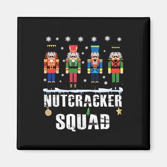 Nutcracker Squad Byllet Dans Matchande Familj Chri Magnet (Framsidan)