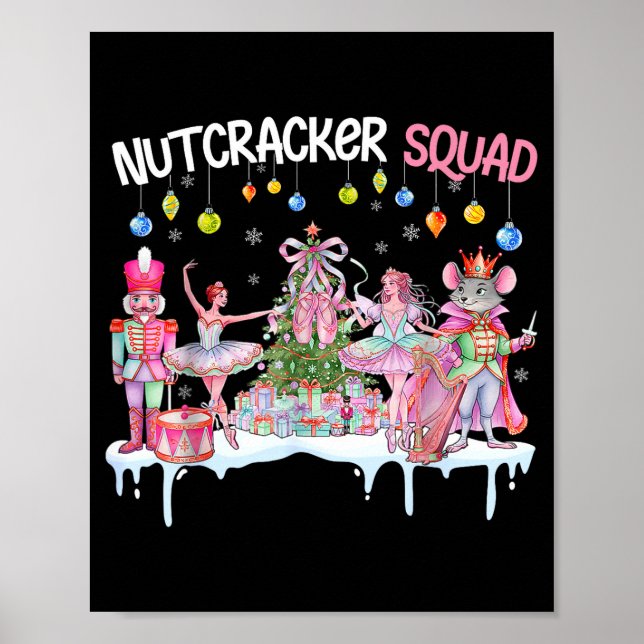 Nutcracker Squad Christmas Nk Ballet Sugar Plum Fa Poster (Framsidan)