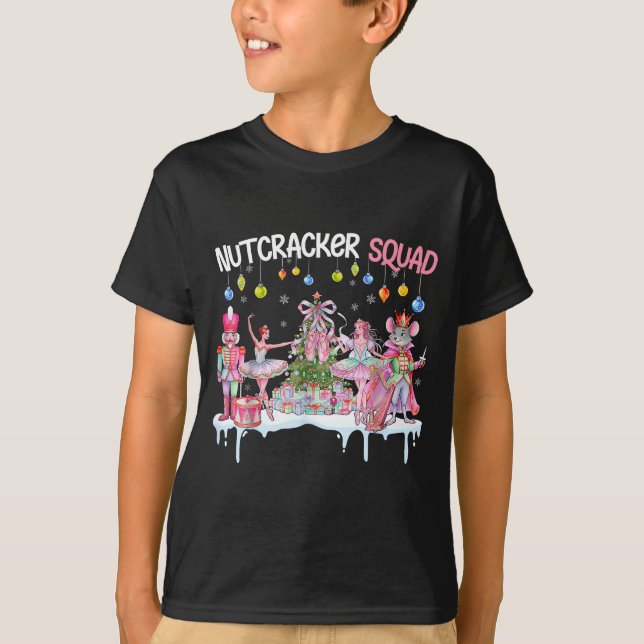 Nutcracker Squad Christmas Nk Ballet Sugar Plum Fa T Shirt (Framsida)