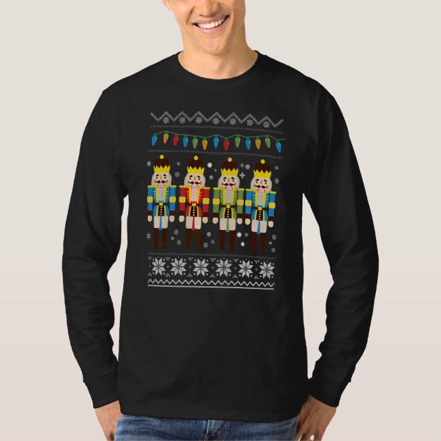 Nutcracker Squad Crew Ballet Dance Groupe Idea Bal T Shirt (Framsida)