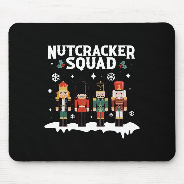 Nutcracker Squad-familjen matchar För manar jul Musmatta (Framsidan)