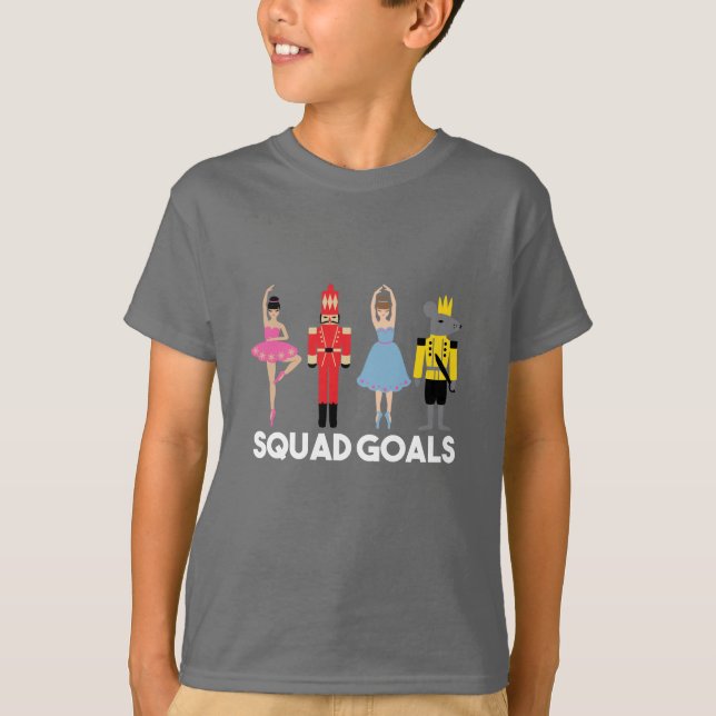 Nutcracker Squad Goals Kids Shirt T (Framsida)