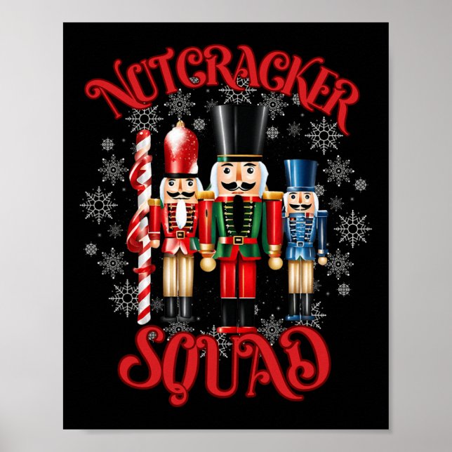 Nutcracker Squad Helgdag jul Julafton Pajama Poster (Framsidan)
