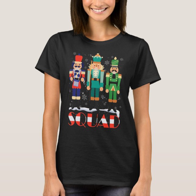 Nutcracker Squad Helgdag T Shirt (Framsida)