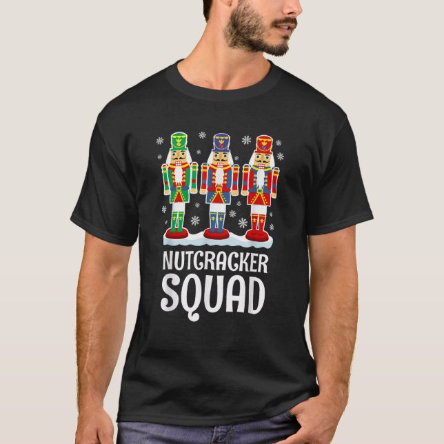 Nutcracker Squad Matching Family PJs Gift Christma T Shirt (Framsida)