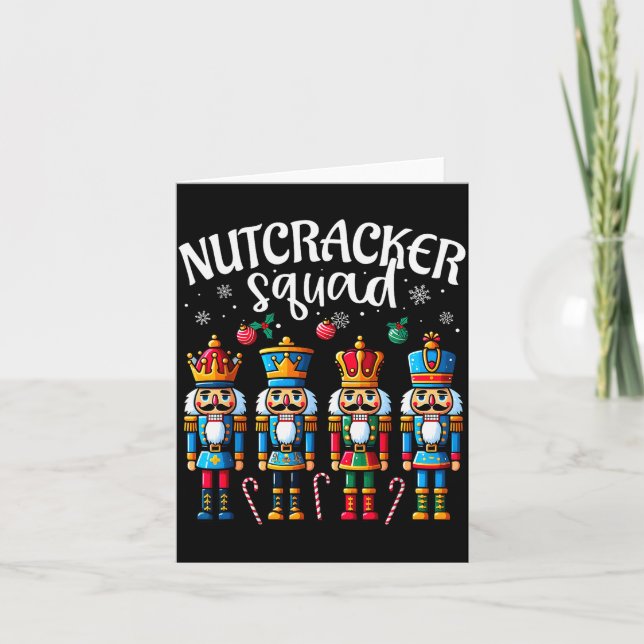 Nutcracker Squad Pajama Merry Christmas Toddler Bo Kort (Framsida)