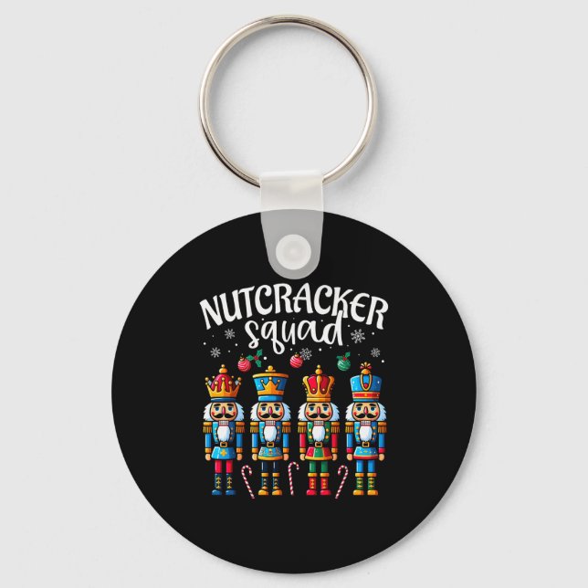 Nutcracker Squad Pajama Merry Christmas Toddler Bo Nyckelring (Framsida)