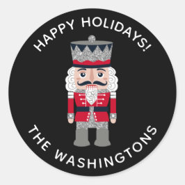 Nutcracker Sticker Runt Klistermärke