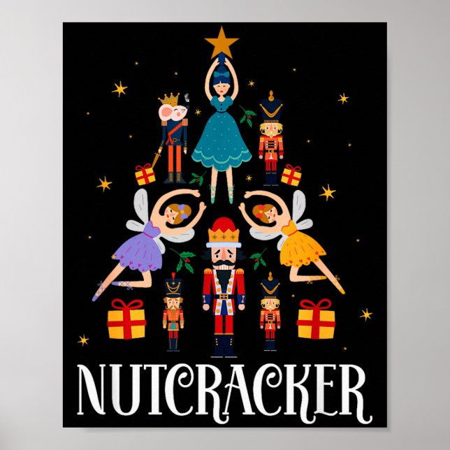 Nutcracker Sugar Fairy Plum Christmas - Nutcracker Poster (Framsidan)
