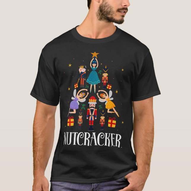 Nutcracker Sugar Fairy Plum Christmas - Nutcracker T Shirt (Framsida)