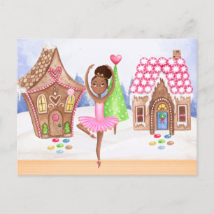 Nutcracker Sugar Plum Fairy Ballet-jul Helg Vykort