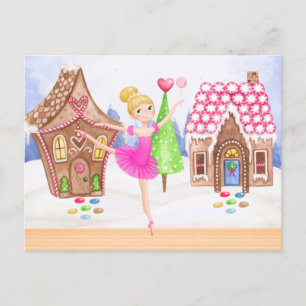 Nutcracker Sugar Plum Fairy Ballet-jul Helg Vykort