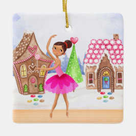 Nutcracker Sugar Plum Fairy Ballet-jul Julgransprydnad Keramik