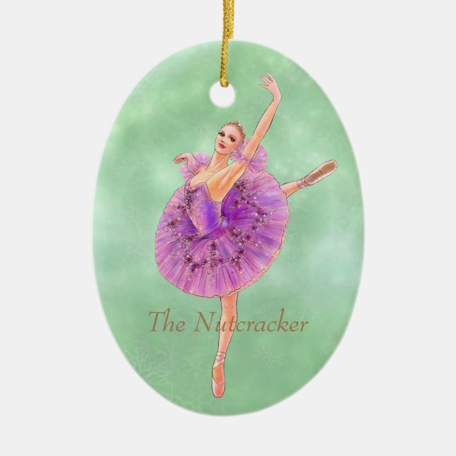 Nutcracker Sugar Plum Fairy Ballet Ornament (Framsidan)