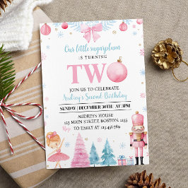 Nutcracker Sugar Plum Fairy Birthday-inbjudan Inbjudningar