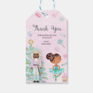 Nutcracker Sugar Plum Fairy Favor Tag Presentetikett