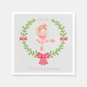 Nutcracker Sugar Plum Fairy God jul Pappersservett