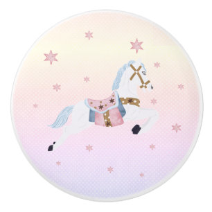 Nutcracker Suite - Horse Ceramic Knob Knopp