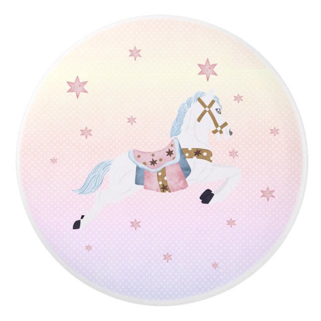 Nutcracker Suite - Horse Ceramic Knob Knopp (Framsidan)