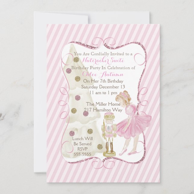 Nutcracker Suite-inbjudan Inbjudningar (Framsida)