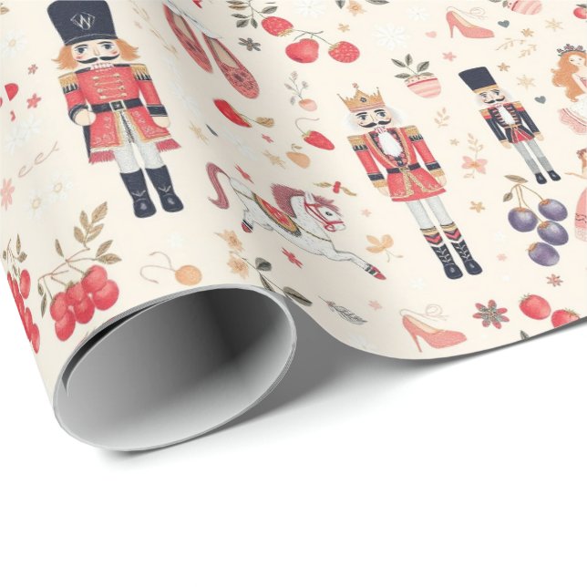 Nutcracker Suite Sugar Plum Fairy Horses Presentpapper (Rullad Hörn)