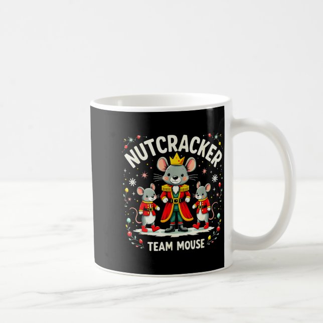 Nutcracker Team Mouse Christmas Ballet Gift Merry  Kaffemugg (Höger)