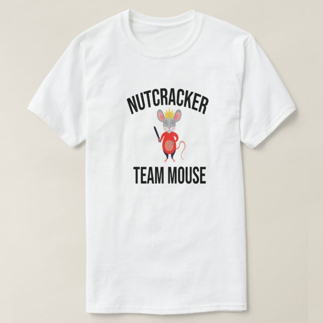 Nutcracker Team Mouse, julklackare, gåva T Shirt (Design framsida)