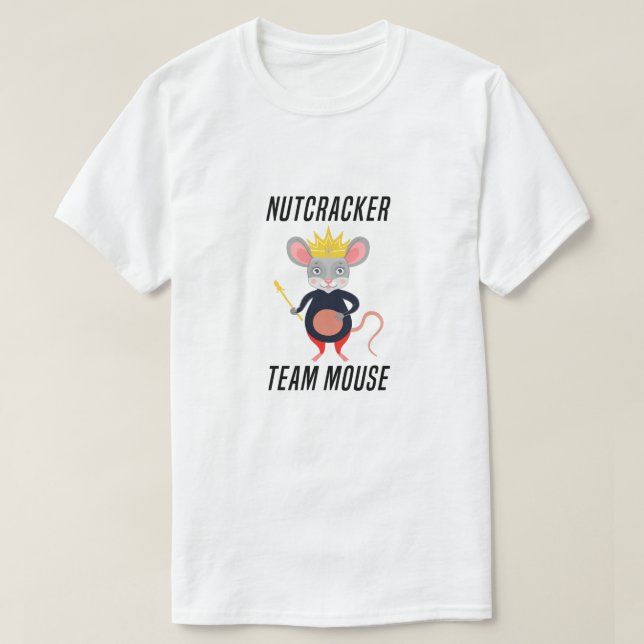 Nutcracker Team Mouse, roligt julklackare T Shirt (Design framsida)