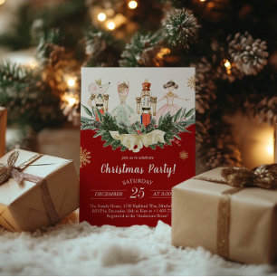 Nutcracker Theme jul Party Inbjudningar
