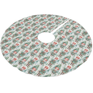 Nutcracker Träd Skirt Julgransmatta Borstad Polyester