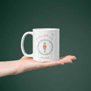 Nutcracker traditionell jul Baking Crew Red Mugg