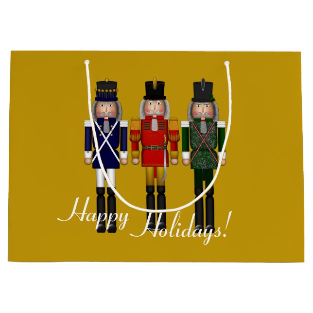 Nutcracker Trio, Guld-GIFT BAG L (Framsidan)