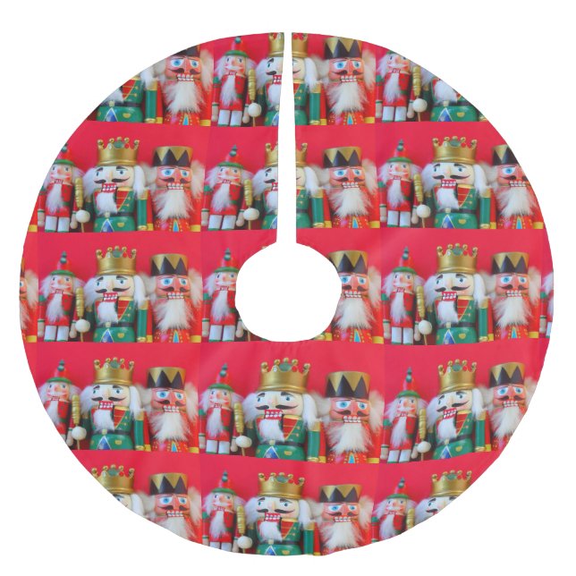 Nutcracker trio julgransmatta borstad polyester (Framsidan)