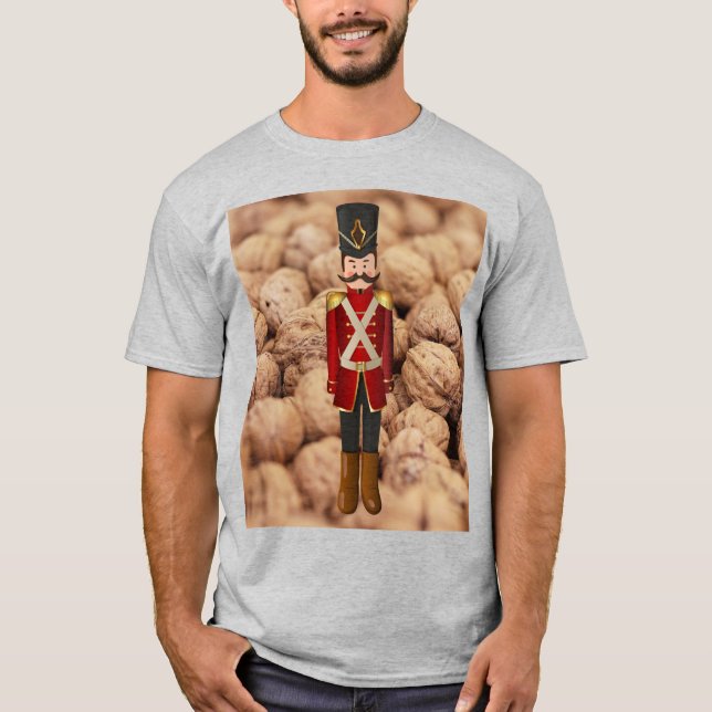 Nutcracker Unisex Funny jul T Shirt (Framsida)