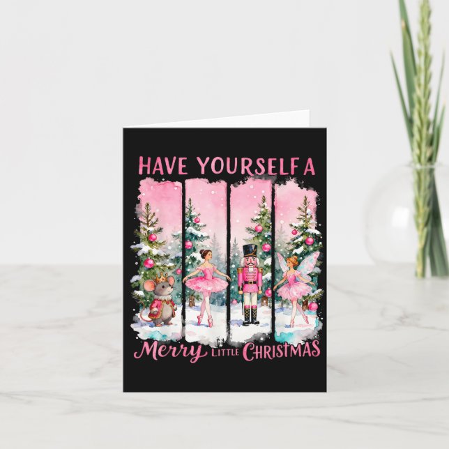 Nutcracker Vänner Snöglob Nk Coquette Bow Jul Kort (Framsida)