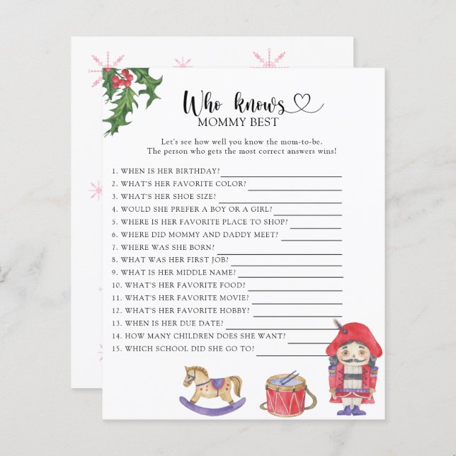 Nutcracker - Vem vet bäst mamma (Fram/baksida)