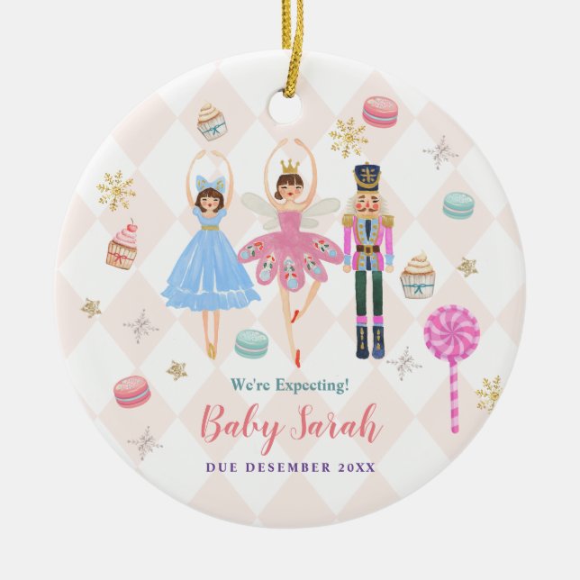 Nutcracker Vi förväntar oss föräldrars ornament (Framsidan)