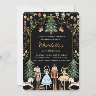 Nutcracker Vintage Juldagen Inbjudningar