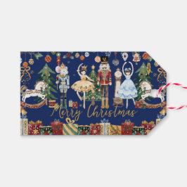 Nutcracker Vintage-julen Presentetikett