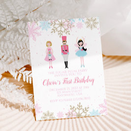 Nutcracker Vinter Birthday-inbjudan Inbjudningar