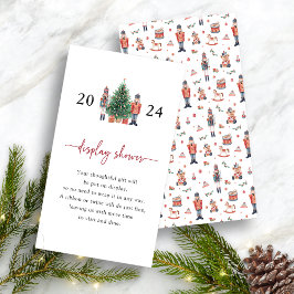 Nutcracker Visning Shower-hölje Tilläggskort