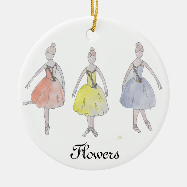 Nutcracker Waltz från Flowers Keepsakes Ornament (Framsidan)