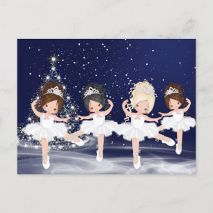 Nutcracker Waltz från Snöflingor Helg Vykort