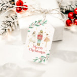 Nutcracker Winter Ballet jul Presentetikett<br><div class="desc">Nutcracker-balett vintertid snöflingor christmas party märkre.</div>