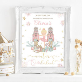 Nutcracker Winter Onederland 1:a födelsedagen Poster